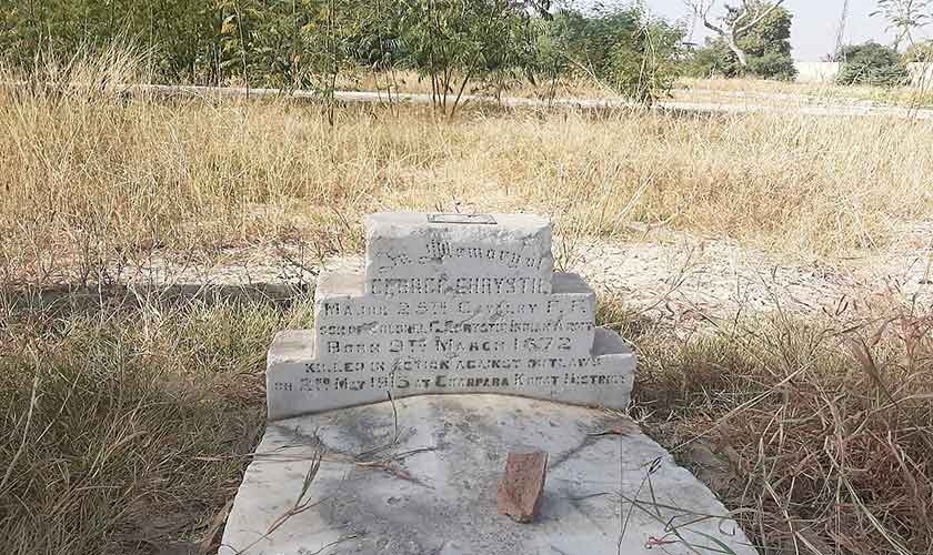Christan cemetary in Bannu where the grave of Robert Mechan had disappered.