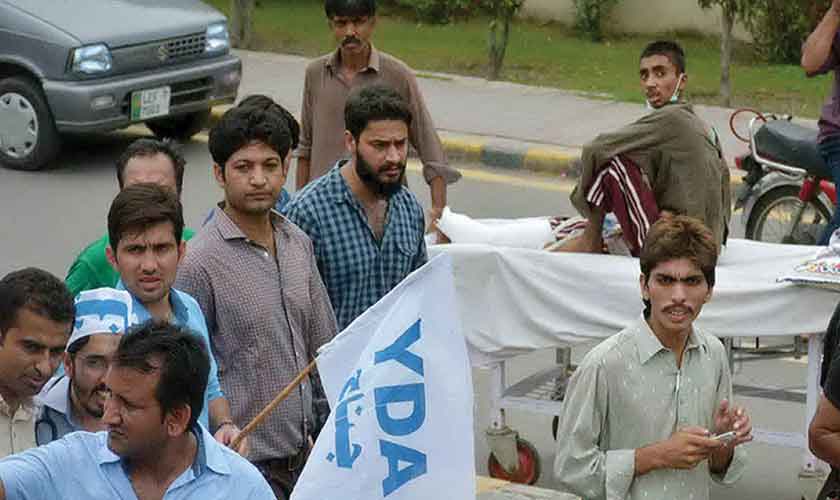 YDA’s protests have taken a toll on the healthcare system in the past. — File photo by Rahat Dar