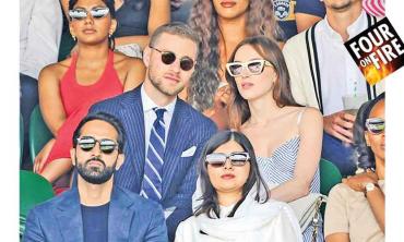 Several stars come out for Wimbledon