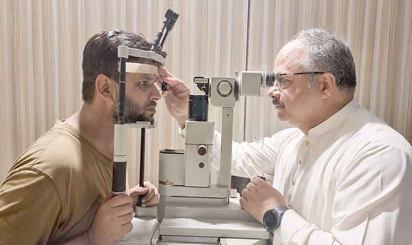 The CEO of PHIMC talks of having received complaints regarding the substandard quality of lenses being used. — Photo by Rahat Dar