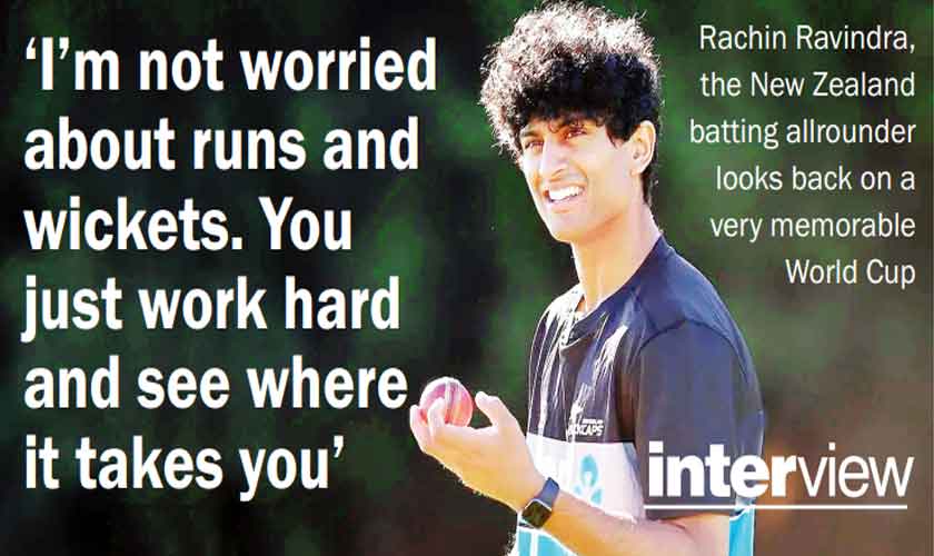 ‘I’m not worried about runs and wickets. You just work hard and see where it takes you’