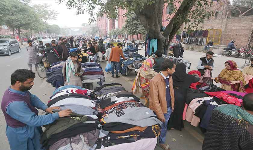 The market is teeming with vendors who display their items on carts. — Photo by Rahat Dar