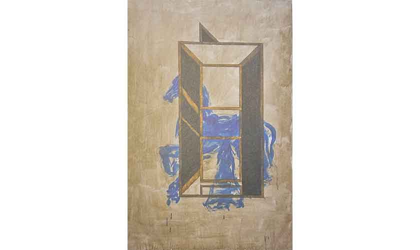 Zahoor ul Akhlaq: Untitled, 1990. Acrylic on canvas