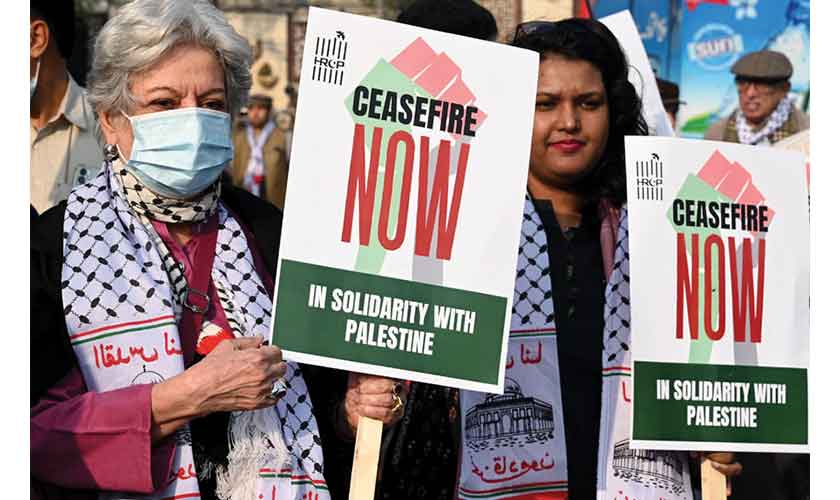 In solidarity with Palestine