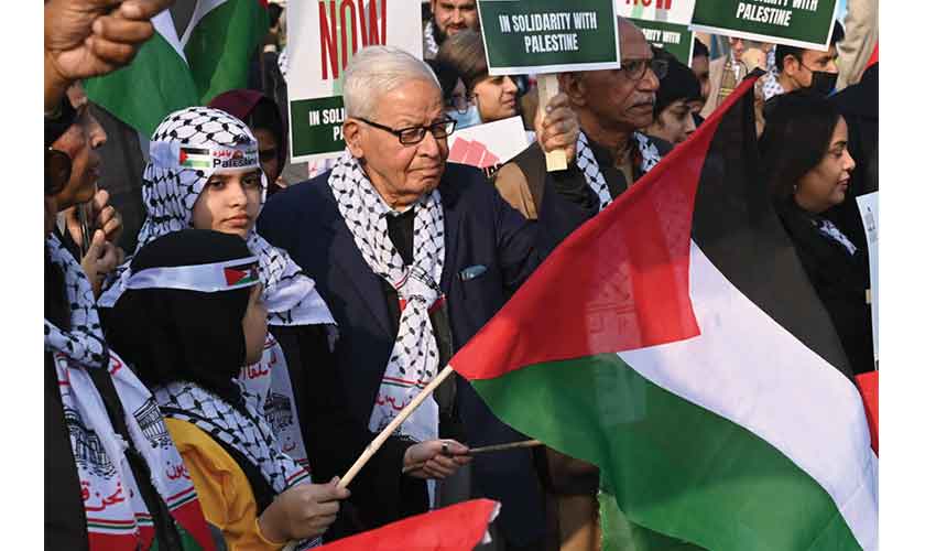 In solidarity with Palestine