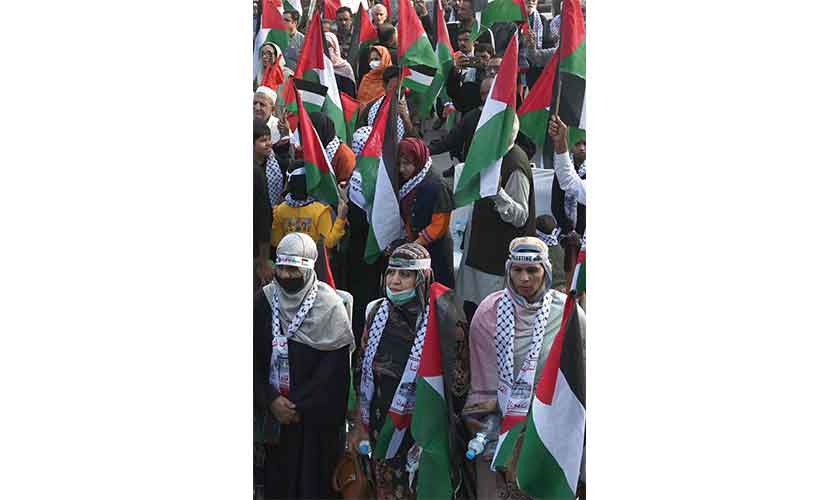 In solidarity with Palestine