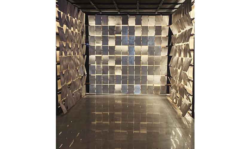 Sidra Khawaja created an interactive immersive experience with light and recycled tiles.