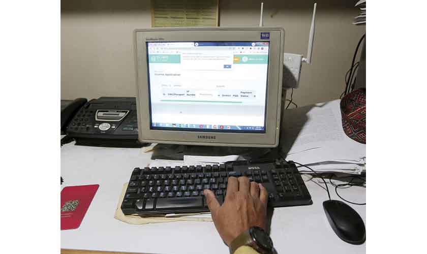 Starting December 17, the citizens will be able to avail online facility for licence renewal as well as international driving licence.— Photo by Rahat Dar