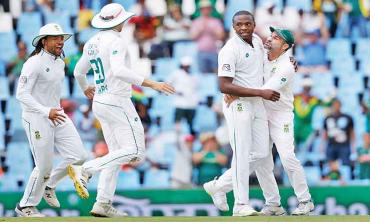 Jubilant South Africa put their name up in lights