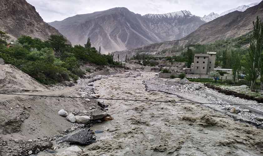 Melting glaciers,  displaced lives