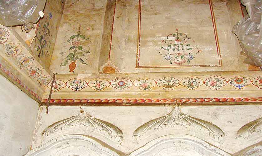 Interior view of Ganj Mandi temple.