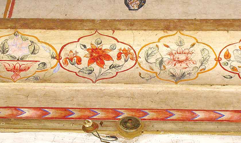 Painting in the grabhagriha of Ganj Mandi temple.