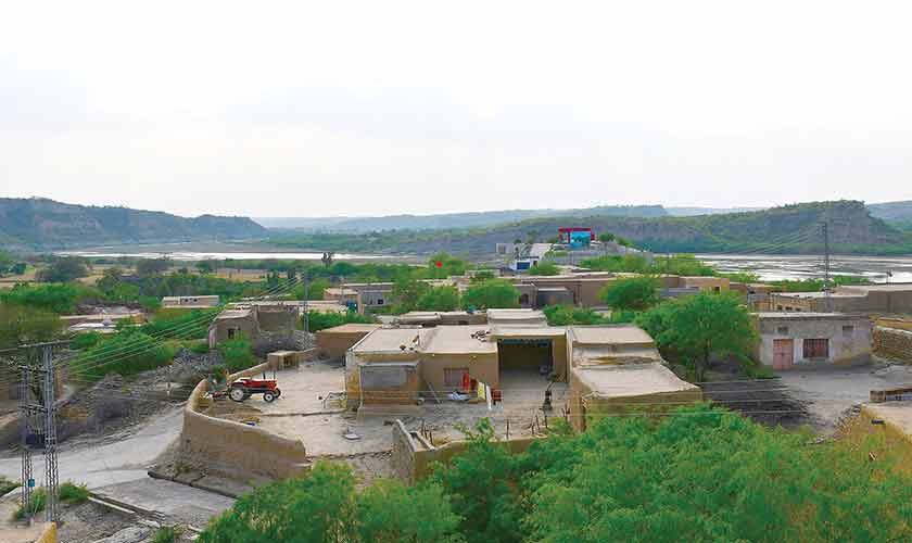 View of Markhal with Soan river flowing in background. — Photos by the author