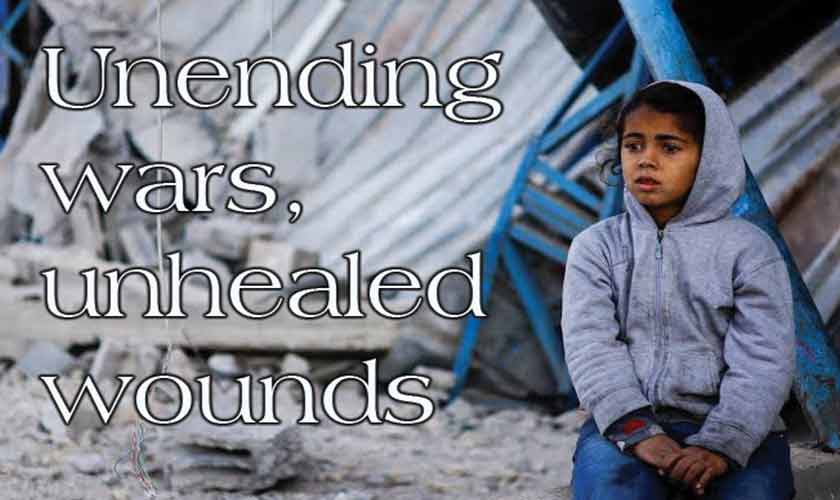 Wars and conflicts leave scars far beyond the physical