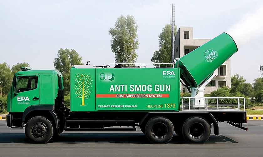 Pakistan’s first-ever fog cannon fleet gears up to fight smog and improve air quality.