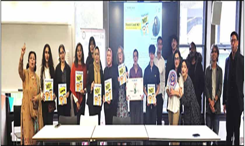 Group photo from the launch of the book “Shout it Loud, NO!”