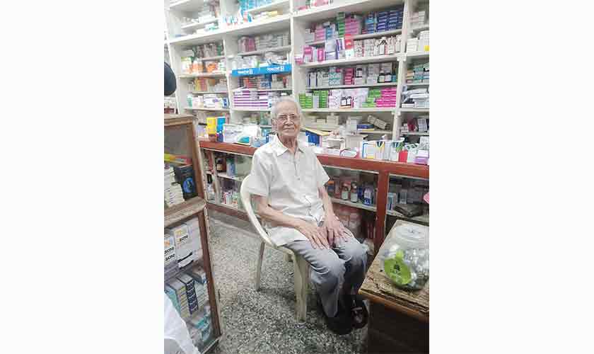 Muhammad Yusuf sahib, the owner of Prince Medical Hall. — Photos by the author