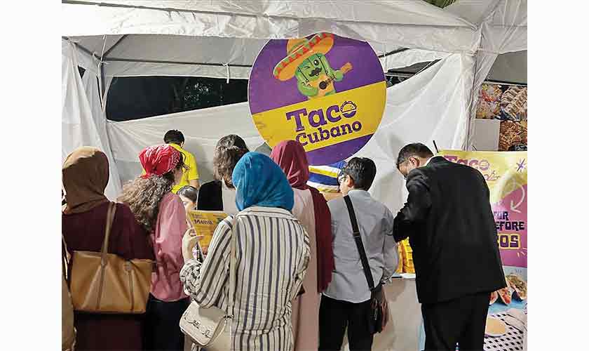 Food stalls remained the most crowded.