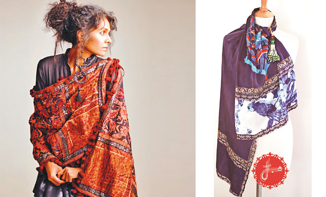 Shamaeel Ansari offers a mix of casual daily wear shawls and more embellished formal pieces