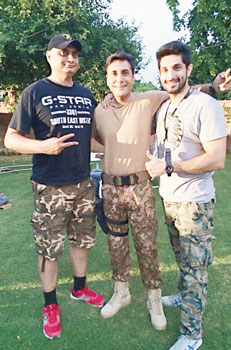 (Left to right) Director Hasan Waqas Rana, actor Adnan Siddiqui and producer-actor Bilal Ashraf 