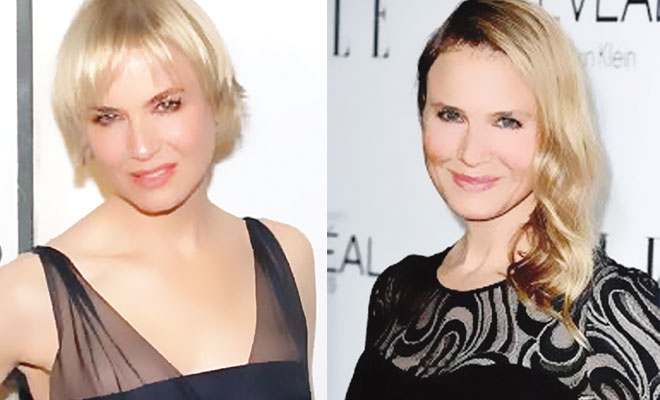 Cosmetic surgery gone awry: Renee Zellweger got attention of all the wrong kinds when she showed her ‘new face’  to the world at the Elle Women of Hollywood Awards last month. 
