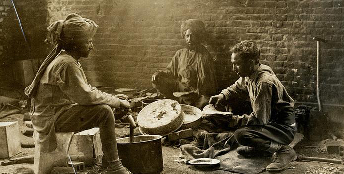 Indian Soldiers_WW1_Bread Making