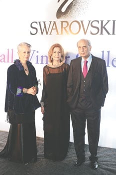Power players: Maheen Khan with Naz and Mian Muhammad Mansha, hosts for the evening and (below) an ageless Tahira Syed with Nina.