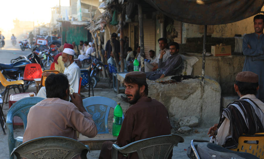 Awaran street scene.