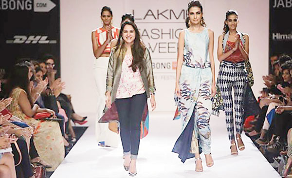 Sania’s Sakura collection, which was showcased at India’s Lakme Fashion Week, proved to be a milestone for the designer for one of the pieces from the collection was featured on the cover  of Cosmopolitan India. 