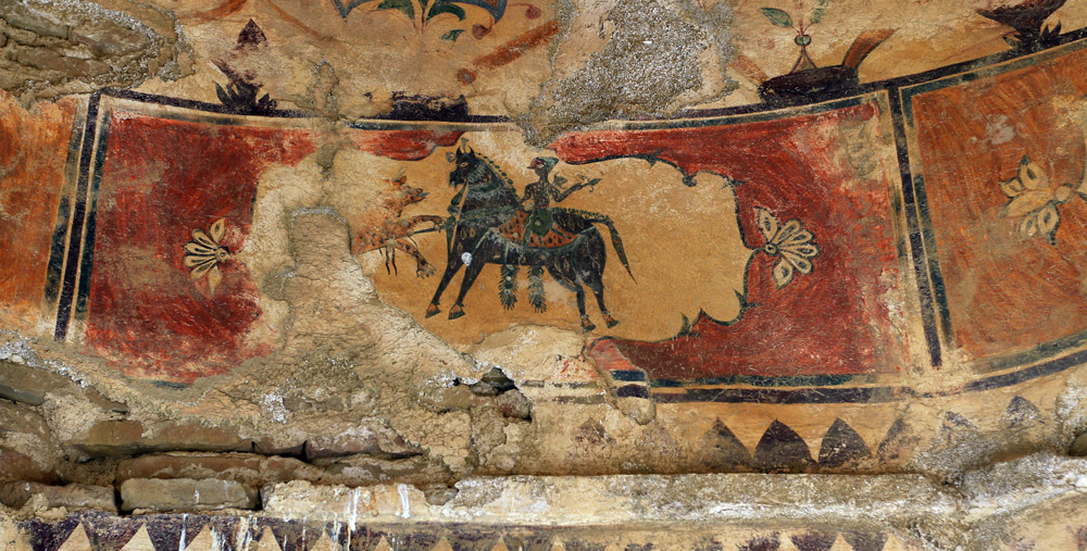 Bakhsho Fakir in the hunting scene.