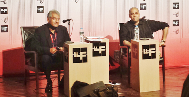 Leon Menezes and Naresh Fernandes at LLF.