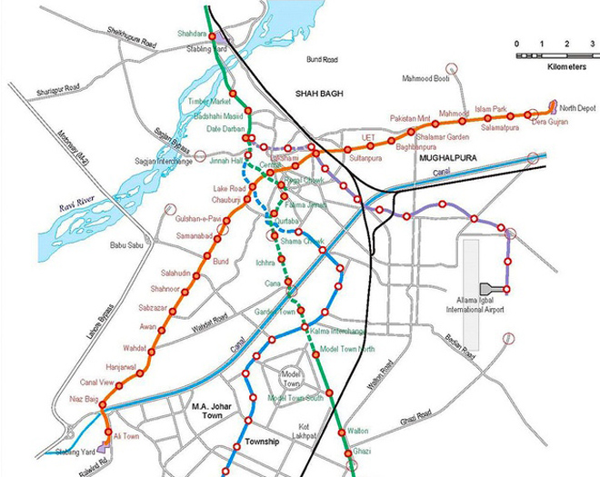 Metro Line Map