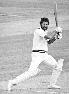 Zaheer Abbas cuts a ball from Ian Botham at Lord's.