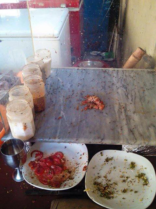 The roadside stalls are contamination hotbeds. The food offered here is both tasty and deadly.