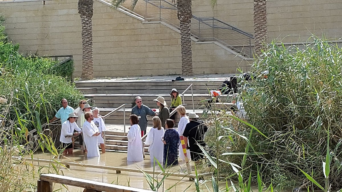 Orthodox Christians bathe in Jordan River to commemorate the baptism of Jesus Christ.