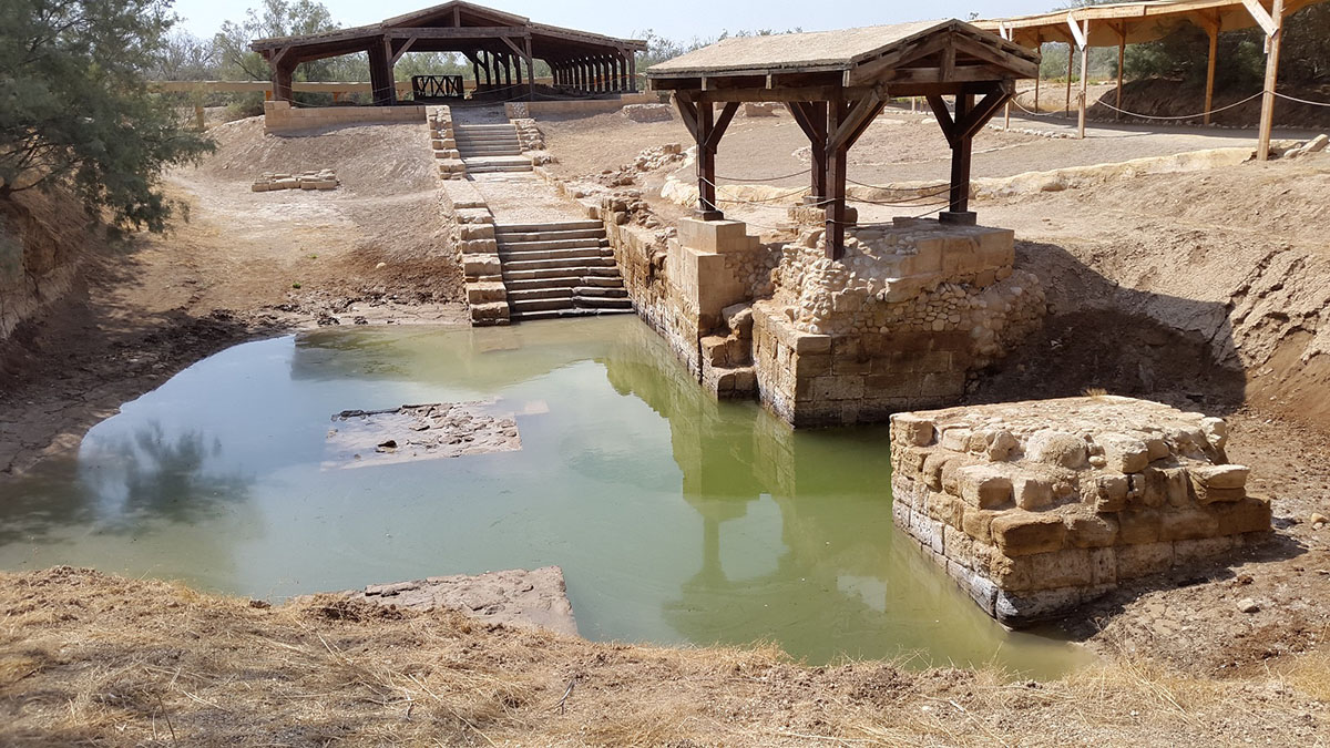 The site where Jesus was baptised