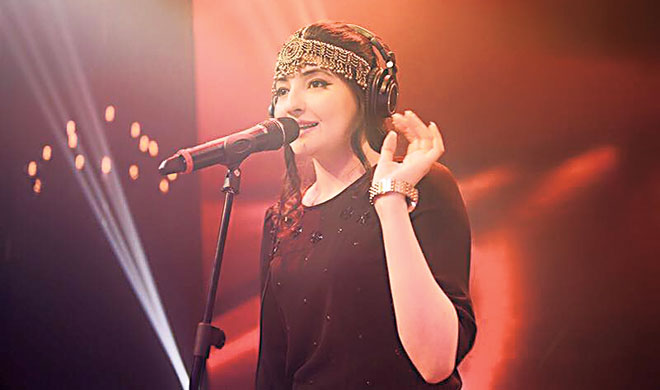 Who: Gul Panrra Wearing: Adnan Pardesy and Debenhams with jewellery from stylist Ehtesham Ansari&rsquo;s collection You can never go wrong with black on black, at least most of the times. With a voice as sweet as honey and a pretty face to go along with it, Gul appeared to have stepped out of a fairy tale in that Adnan Pardesy skirt and embellished Debenhams top. The metallic tribal mattha patti and cummerbund were the perfect accessories to break the monotony. We give full points.