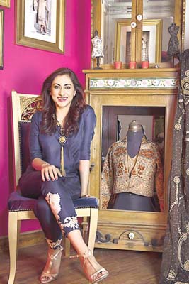 Wardha Saleem spearheads the new generation of successful fashion designers who realize the need to be fast and very focused, if not furious. - Wardha’s portrait by Tapu Javeri