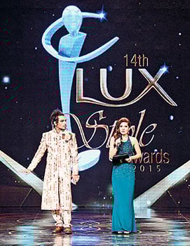 A star is born: Yasir Hussain (seen here with Ayesha Omar) in his various avatars and his sharp humour had the entire hall in fits of laughter.