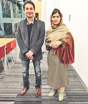 Malala Yousafzai seems to be a fan of Saad Haroon as she attended one of his shows in the United Kingdom. 