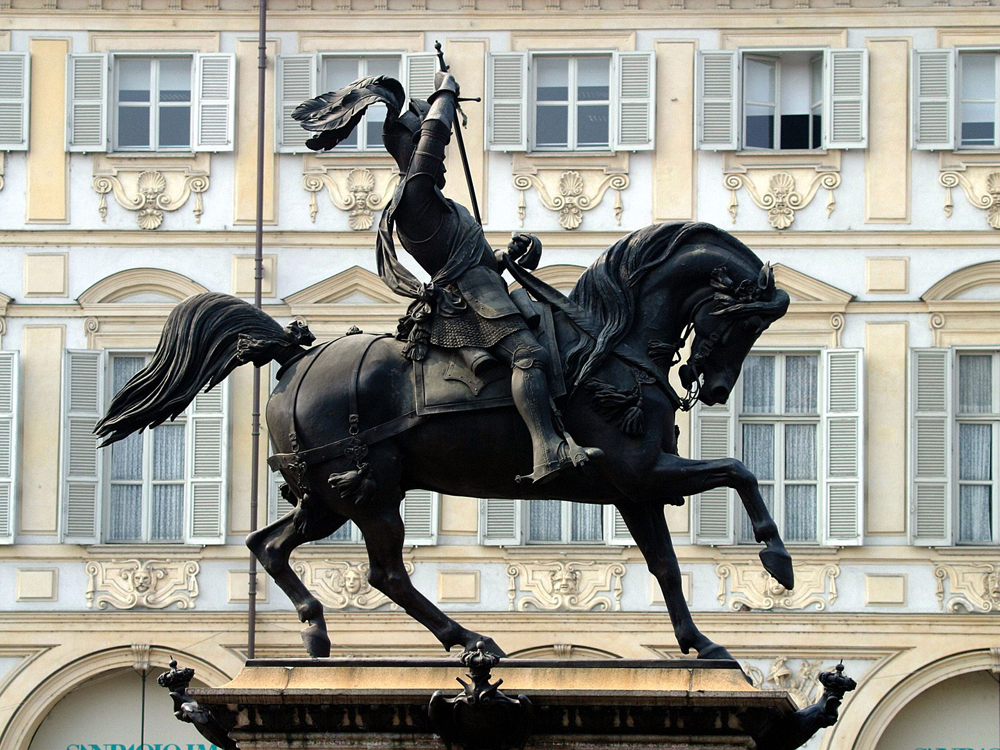 Statue of the Duke of Savoy, San Carlo Square.