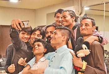 Selfie moment: It&rsquo;s an achievement worth smiling for. The project includes the participation of 150 kids since it was started in 2013 by Nida Butt and Hamza Jafri.  