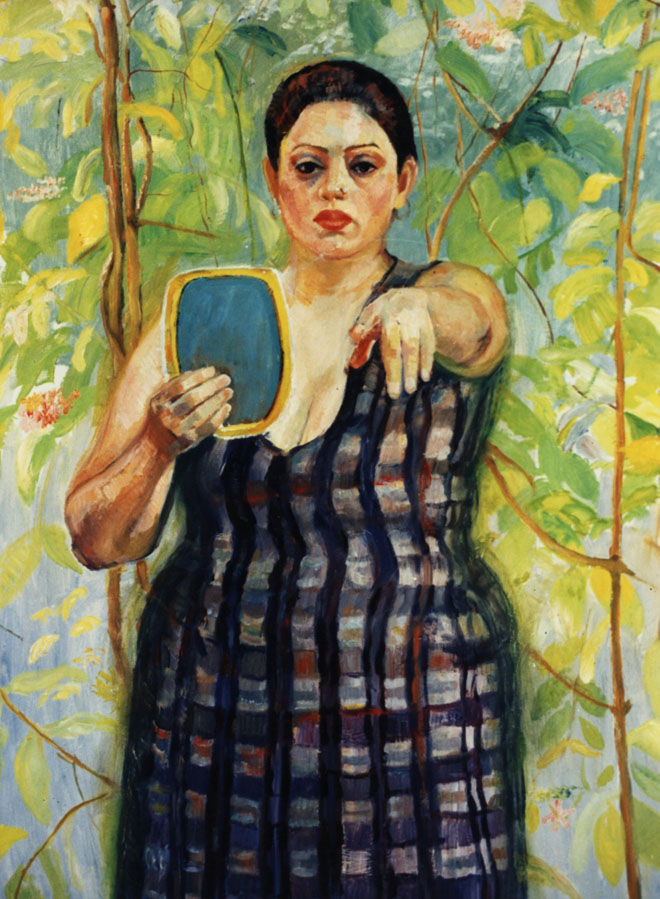 &lsquo;Untitled&rsquo;, oil on board, 2001 by Iqbal Hussain.