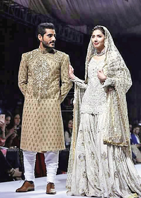 Adeel Hussain with Mahira Khan at fashion week, stepping into the spotlight for Umar Sayeed