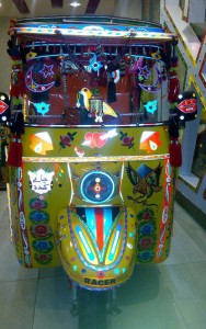 A hand painted rickshaw welcomes the customers at the entrance. It’s a definite showstopper. 