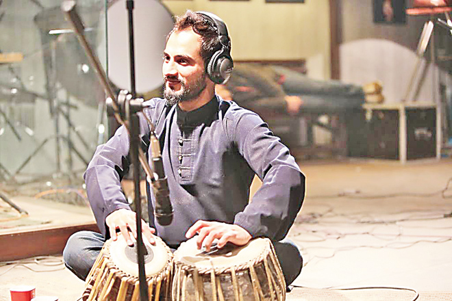 Asif Amin shines on the tabla. 