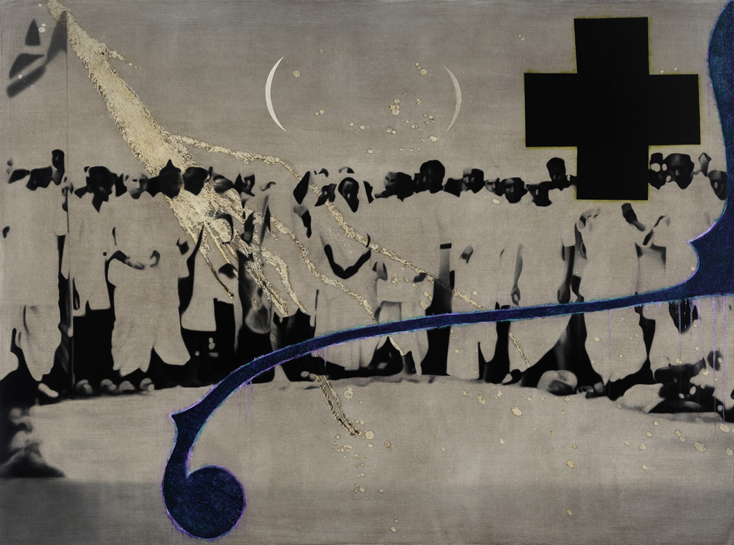 &lsquo;Breaking the salt law, Pinjarat, April 1930&rsquo; by Atul Dodiya.