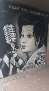 Remembrance of glories past -- city walls are painted with artists predating the country&rsquo;s birth.