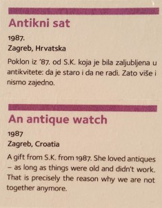 Heartbreak in Zagreb's Museum of Broken  Relationships.