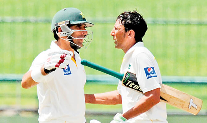 THE SENIOR DUO: Much of Pakistan’s chances in England will depend on how Misbah-ul-Haq and Younis Khan perform there.